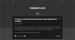 Desktop Screenshot of blog.malayter.com